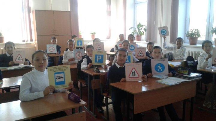 2.10 - 10.11 аралығында №34 орта  мектебінде " Қауіпсіз  автобус "  акциясы  өтті.
