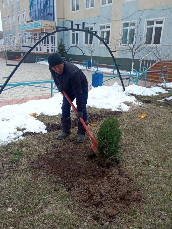 "Бабалар жолымен, ағалар ізімен" көгалдандыру жұмыстары жүргізілді.