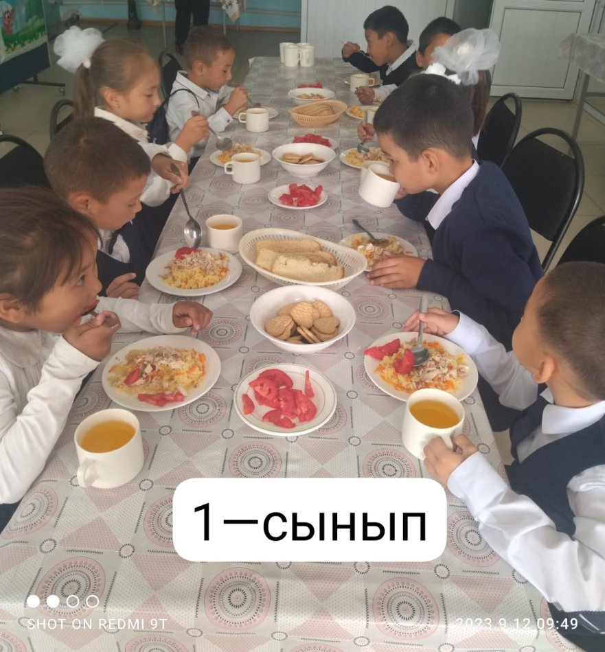 Мектептің ас мәзірі