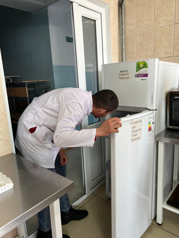 6.10.2023 жылы мектеп асханасына тексеріс жүргізді. Мониторинг  комиссиясы, бракераж комиссиясы  ай сайын  тексеріс жүргізіп акт толтырып отырады.